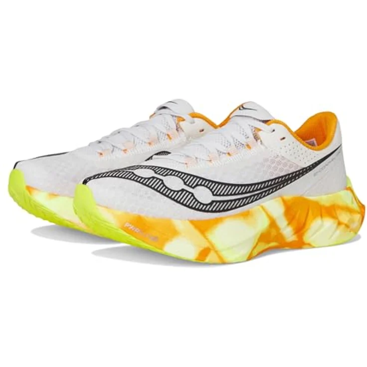 Saucony Endorphin Pro 4, Laufschuhe in FOG/PEEL, sportlicher Stil, Schnürung – Bild 1