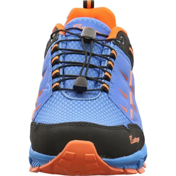 Kastinger Kompar Low KTX Wanderschuh, robuster Herren Outdoorschuh mit wasserdichter K-Tex Membran, blau mit orange – Bild 2