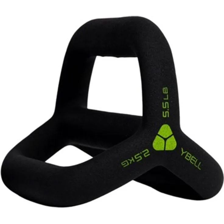 TRX YBell Neo Arc 2.5 kg Multifunktionales Trainingsgerät in Schwarz, Kettlebell, Medizinball, Kurzhantel und Push-up Bars
