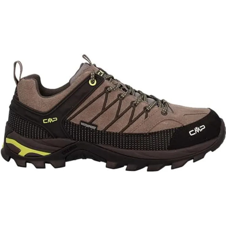 CMP Campagnolo Rigel Low, Herren Wanderschuhe, Wasserdicht, Atmungsaktiv, Griffige Sohle, Braun, Größe 45