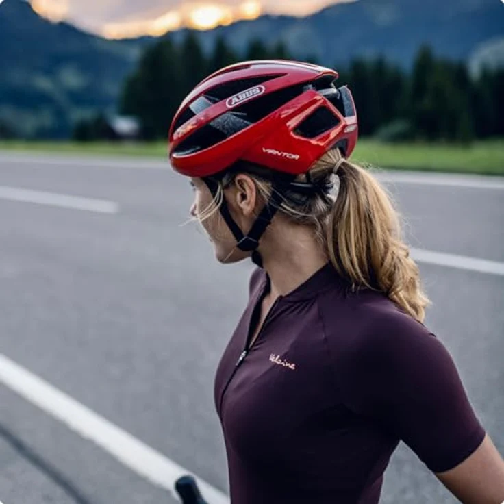 ABUS Viantor Neon Yellow M Fahrradhelm, Rennradhelm für Einsteiger mit hoher Sicherheit und komfortabler Passform – Bild 6