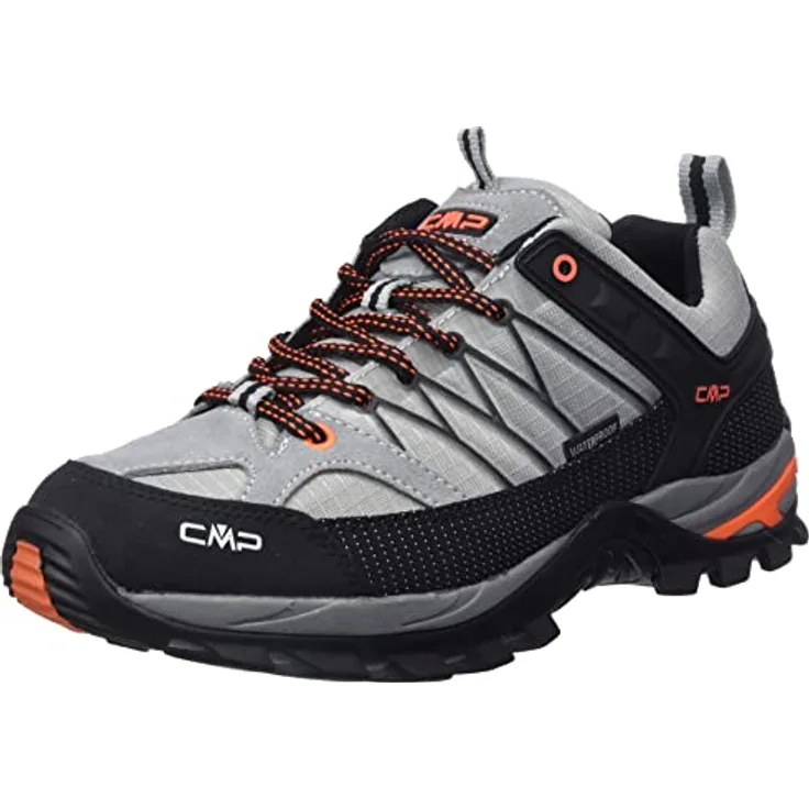 CMP Rigel LOW 3Q54457, Herren Trekking Schuhe, wasserfest mit Clima Protect® und CMP FullOn GRIP, Textil-Leder-Obermaterial, 390 g