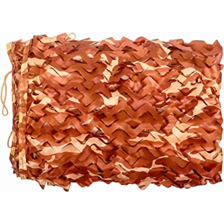 Rinling Tarnnetz Camouflage Netz 4Mx6M, Desert für Jagd, militärische Tarnung und Sonnenschutz – Bild 2