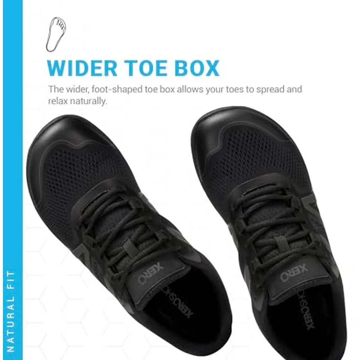 Xero Shoes HFS II, Herren Laufschuhe mit natürlichem Laufgefühl, vegan, Größe 47, Schwarz – Bild 2