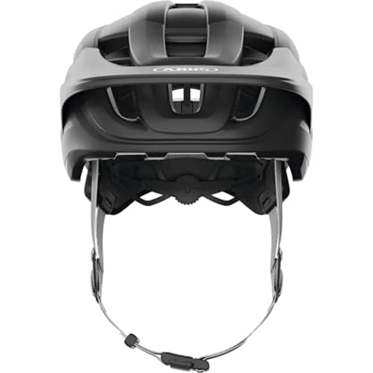 ABUS CliffHanger MTB-Helm, leichter Fahrradhelm mit großem Belüftungssystem und TriVider Riemensystem, schwarz, Größe M – Bild 3