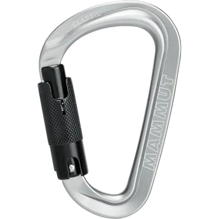 Mammut Classic HMS Twistlock Plus Karabiner, Bruchfestigkeit 25 kN, ideal für Klettern, Einheitsgröße
