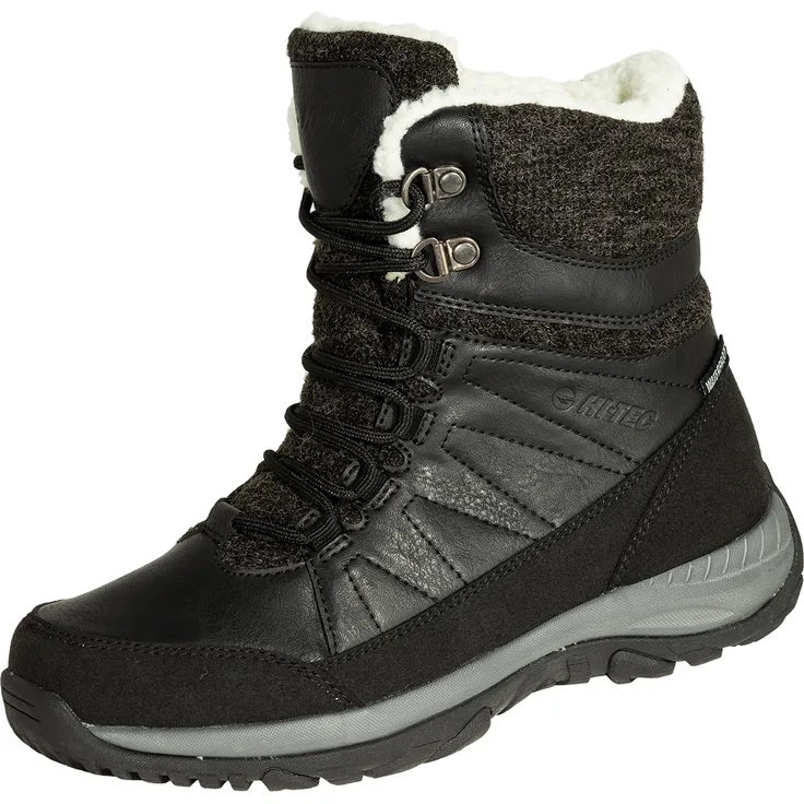 Hi-Tec Riva Mid Woman WP, Outdoor-Winterstiefel mit Dri-Tec-Membran und Warmfutter, schwarz, Gr. 37