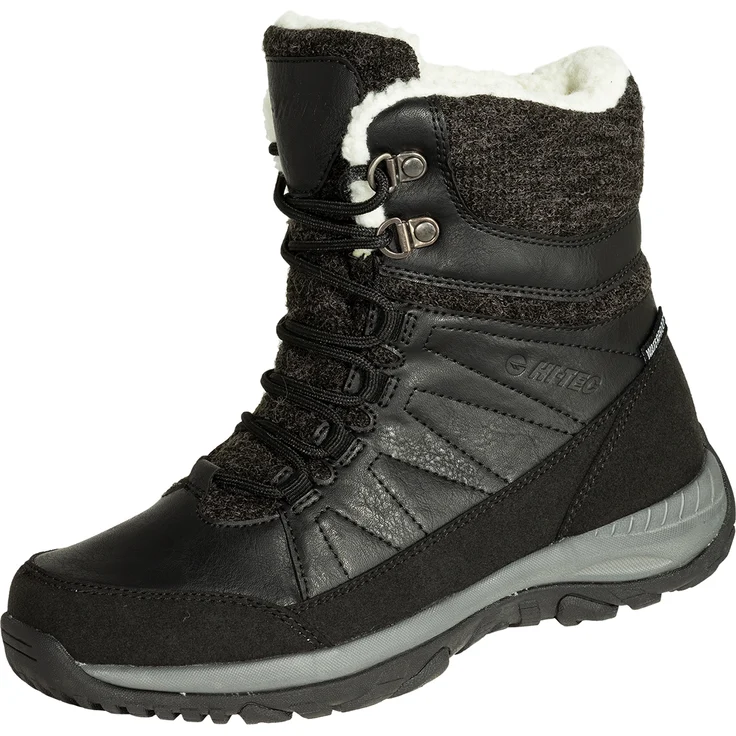 Hi-Tec Riva Mid Woman WP, Outdoor-Winterstiefel mit Dri-Tec-Membran und Warmfutter, schwarz, Gr. 37