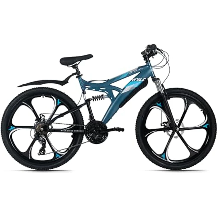 WYLD Mountainbike Fully 26'' Bliss, schwarz-gelb, 21 Gänge, RH 47 cm, mit Magnesium-Laufrädern – Bild 1