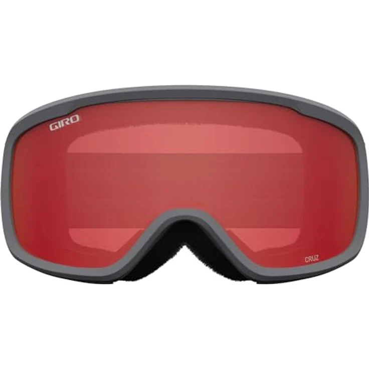 Giro Cruz Skibrille, grey wordmark, amber scarlet - 39% VLT, EXV Rahmen Design, OTG friendly, riesiges Sichtfeld – Bild 3