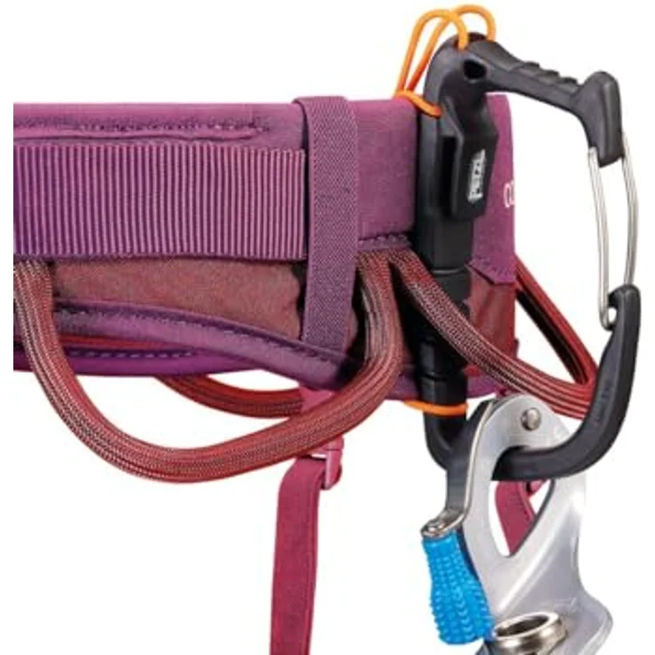 Petzl Corax, verstellbarer Klettergurt mit optimalem Tragekomfort und vier Materialschlaufen, jeansblau, Größe M/XL – Bild 5