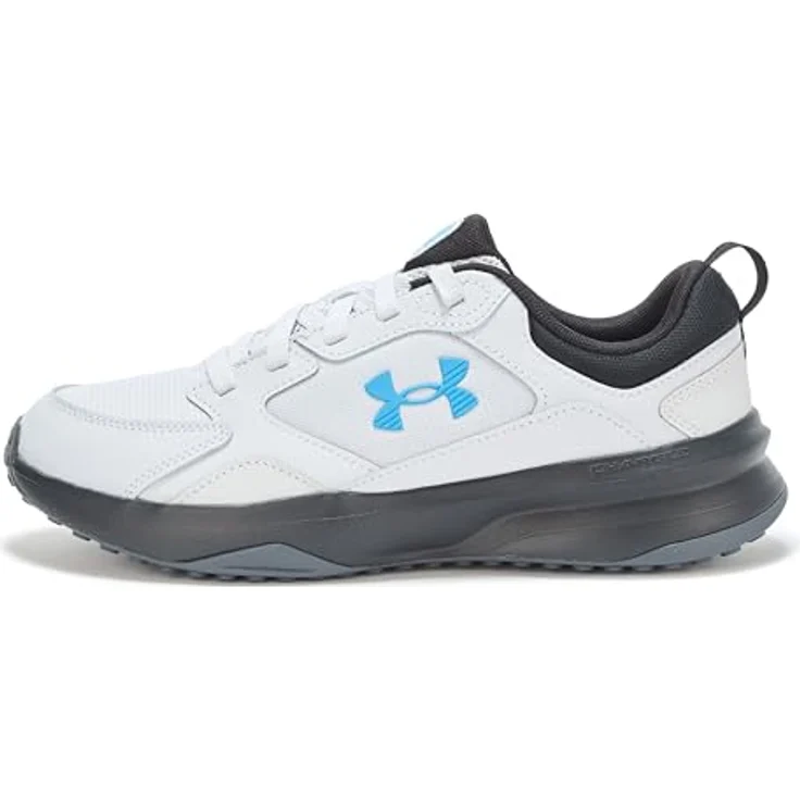 Under Armour Charged Edge Fitnessschuhe Herren, leichte Laufschuhe mit Mesh-Obermaterial, Charged Cushioning, Größe 47 EU, GRY/BLK/GRIS/NOIR – Bild 2