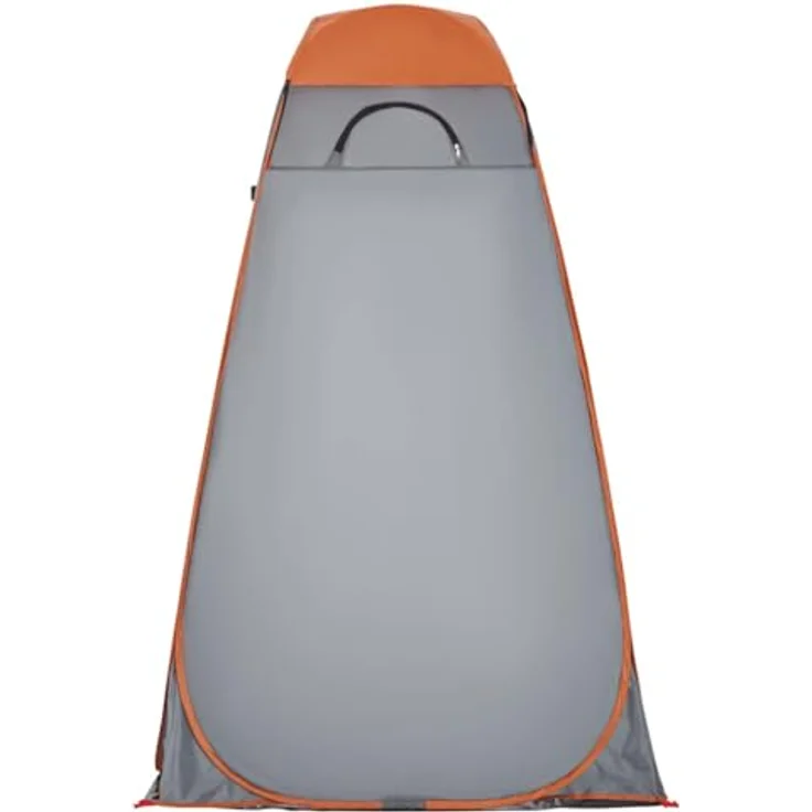 vidaXL Umkleidezelt, Pop-Up, wasserdicht, grau-orange, 2,20 kg, mit abnehmbarem Überzelt und Tragetasche – Bild 7