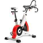 SportPlus Speedracer, Indoor Cycling Bike in Studioqualität, 50 Widerstandsstufen, Triathlonlenker & Rennsattel, Bis 500 Watt, Benutzergewicht bis 150 kg, SP-SRP-3000