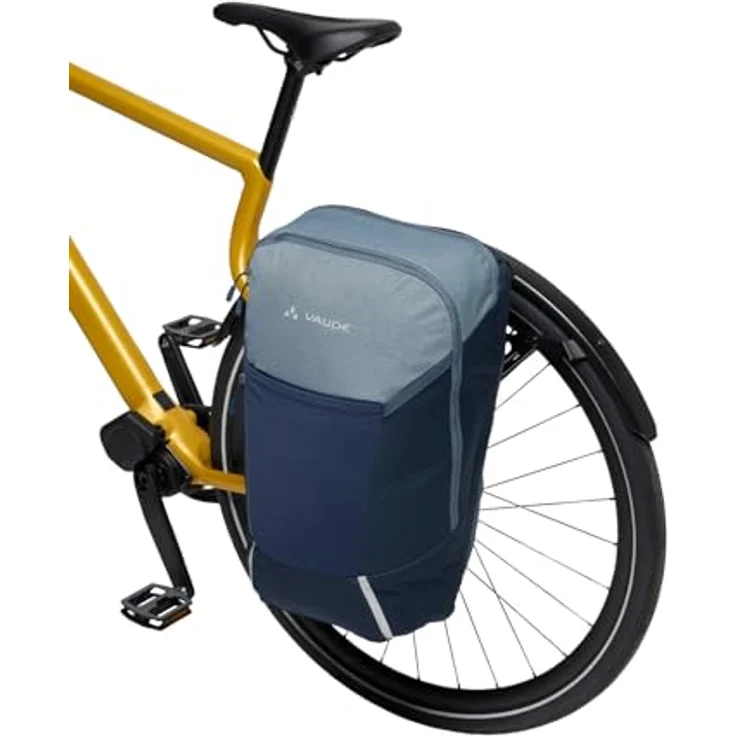 Vaude Velotasche, Gepäckträgertasche 20 l mit Rucksackfunktion und zahlreichen Fächern – Bild 7