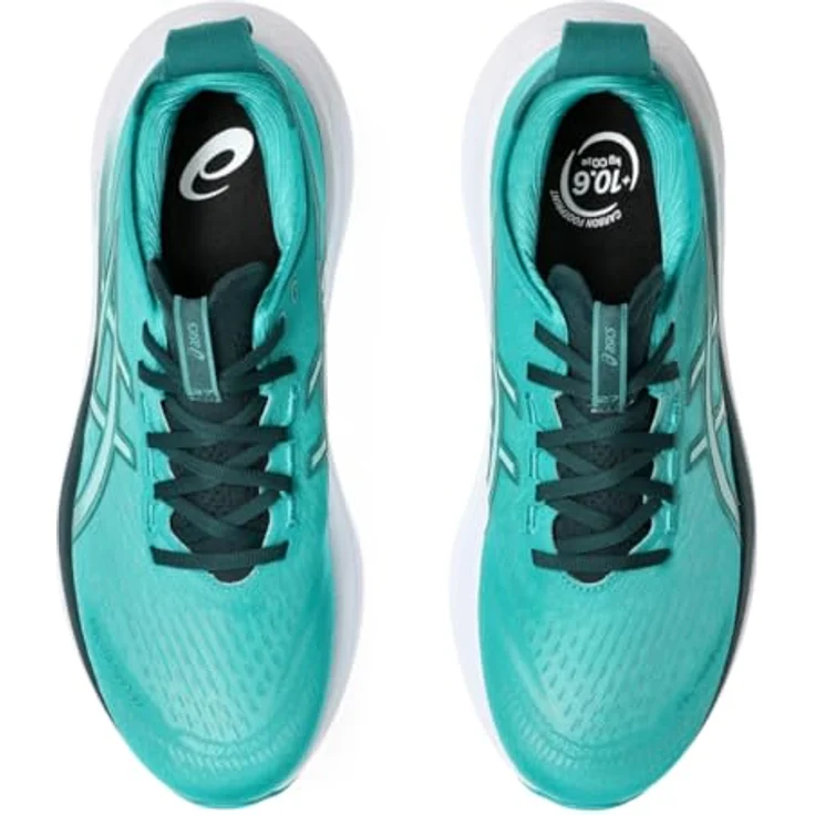 ASICS Performance Gel-Nimbus 27, Herren Laufschuhe mit FlyteFoam-Technologie und Gel-Dämpfung, Grün – Bild 6
