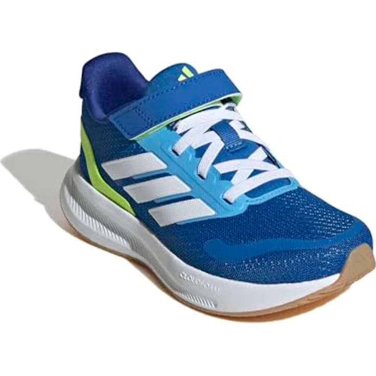 adidas Runfalcon 5 EL C, Kinder Laufschuhe mit Cloudfoam-Dämpfung und elastischen Schnürsenkeln, navy/navy – Bild 6