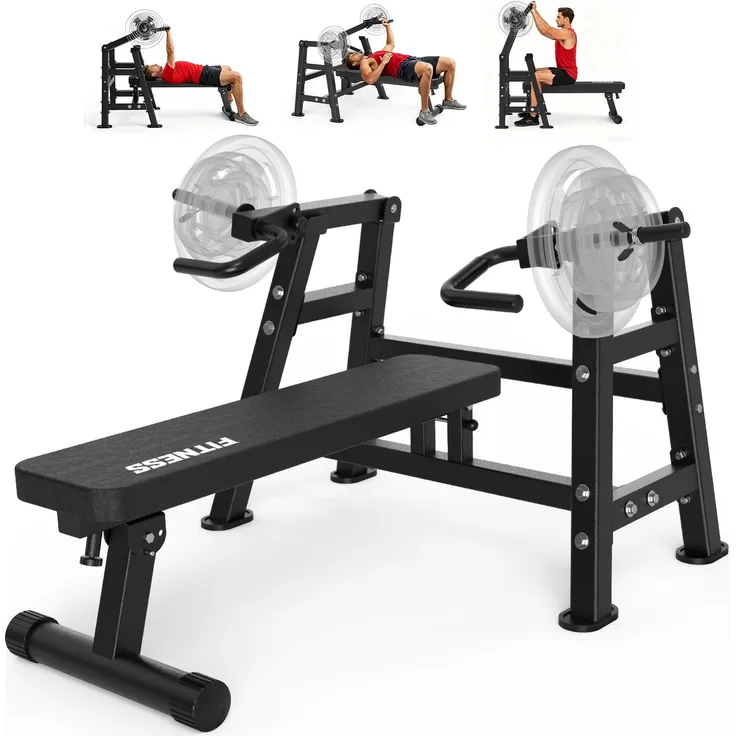 VOWVIT Brustpresse 400 kg, klappbar, multifunktional mit Dips- und Schulterdrückeinheit, schwarz