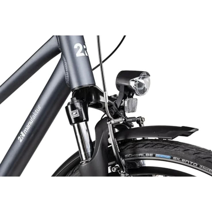 2R Manufaktur TRS NEX Cityfahrrad, 7-Gang Shimano Nexus Nabenschaltung mit Rücktritt, dunkelgrau matt/grau schwarz matt, 51 cm – Bild 5