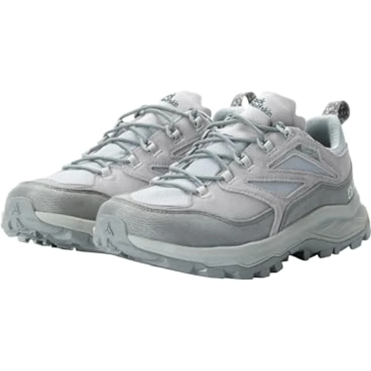Jack Wolfskin CYROX TEXAPORE LOW M Wanderschuh, wasserdicht und atmungsaktiv, mit VIBRAM-Außensohle, grau – Bild 2