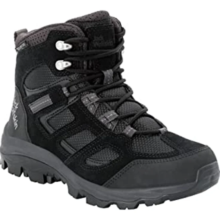 Jack Wolfskin VOJO 3 TEXAPORE MID W Wanderschuh, wasserdicht mit Texapore-Membran, verstärkter Zehen- und Fersenpartie, schrittdämpfender EVA-Mittelsohle, schwarz – Bild 3