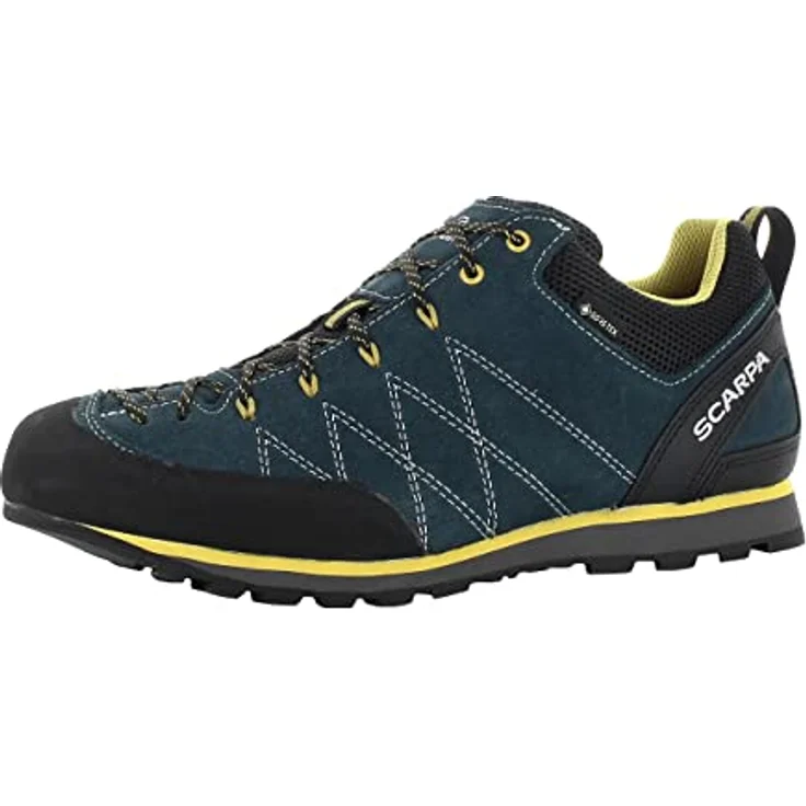 Scarpa Crux GTX, Wasserdichte Zustiegsschuhe aus Leder, petrol mustard, EU 42,5 – Bild 1