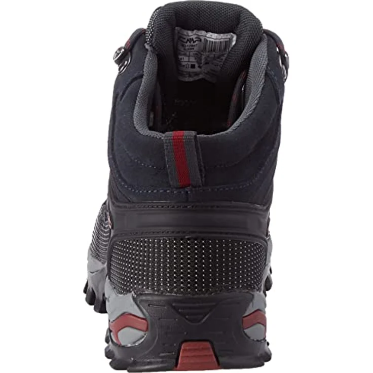 CMP Campagnolo Rigel Mid WP, Herren Wanderschuhe, knöchelhoch, wasserdicht, griffige Sohle, Veloursleder, Blau, Größe 46 – Bild 3