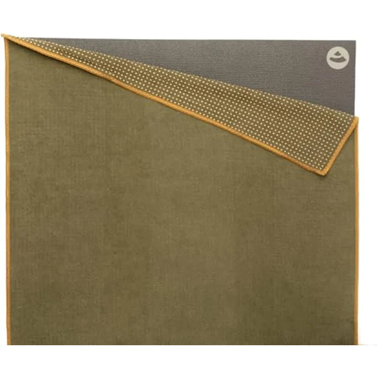 Bodhi GRIP2 Yoga Towel, Antirutsch-Mikrofaser-Yoga-Handtuch in lodengrün, rutschfest und antibakteriell, ideal für Hot Yoga, 183 x 61 cm – Bild 3