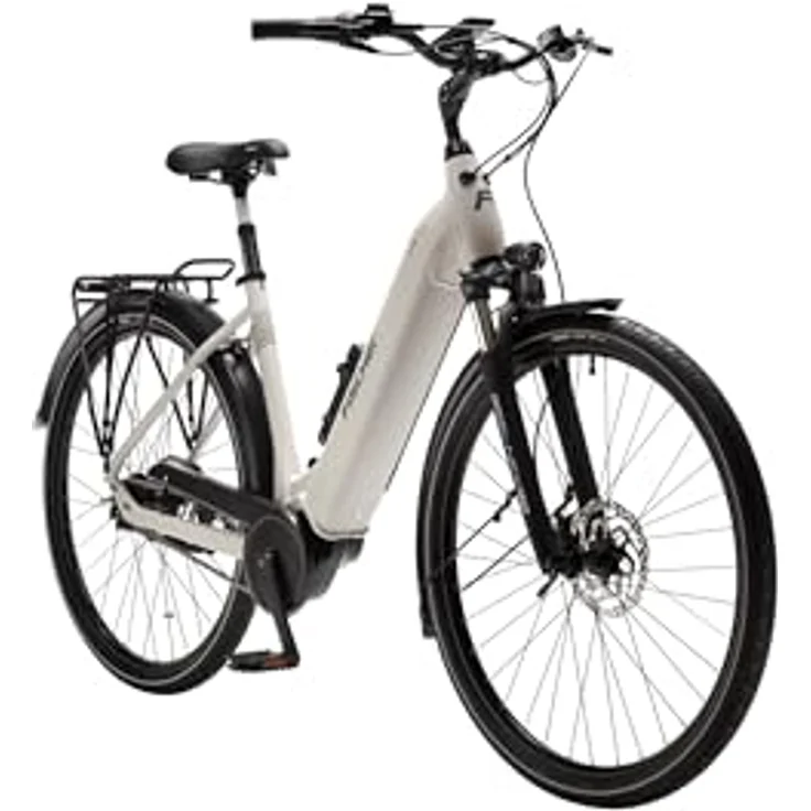 FISCHER E-Bike City CITA 4.3i, Elektrofahrrad für Damen und Herren, 65 Nm Mittelmotor, 630 Wh Akku, 7-Gang SHIMANO Nabenschaltung, 90 Lux LED-Beleuchtung, Sand matt – Bild 3