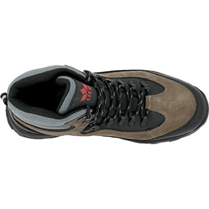 Lico Milan, Herren Wanderschuhe aus Veloursleder mit Gummilaufsohle, Schwarz, Größe 40 – Bild 5