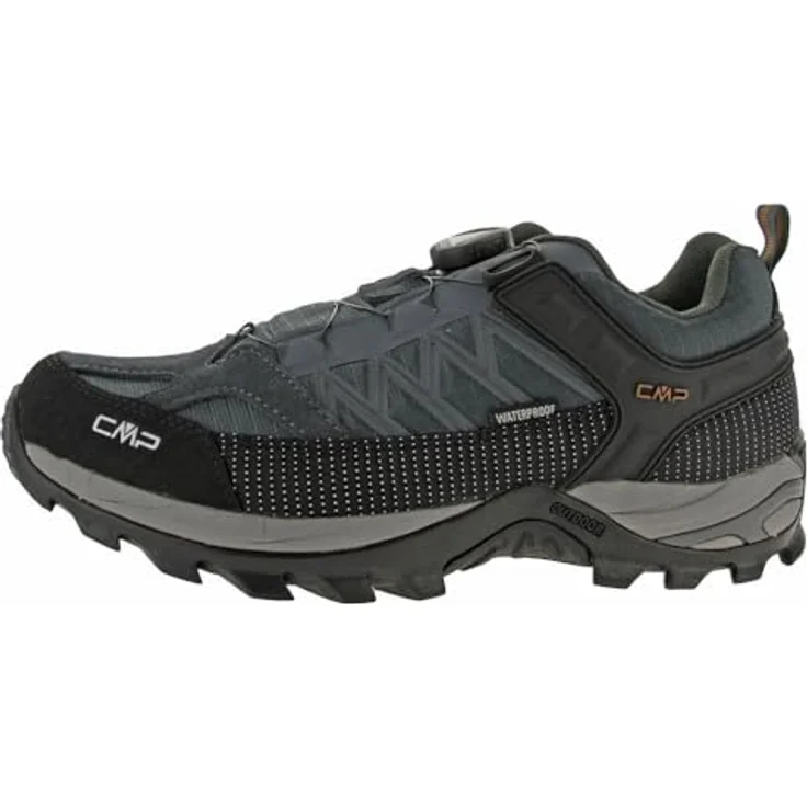 CMP Campagnolo Rigel Low Fitgo, Herren Wanderschuhe, Trekking Schuhe WP, grau, Größe 46 – Bild 2