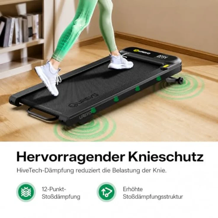 Urevo Spacewalk 3s, ultrakompaktes Laufband für zu Hause mit robuster Konstruktion und benutzerfreundlicher Bedienung – Bild 4