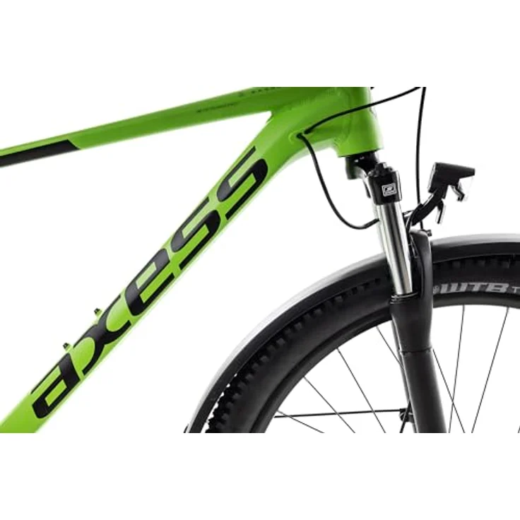 Axess SANDEE ATB Hardtail Mountainbike, 27.5 Zoll, grün, mit 2x7-Gang Shimano Schaltung und LED-Lichtanlage – Bild 6