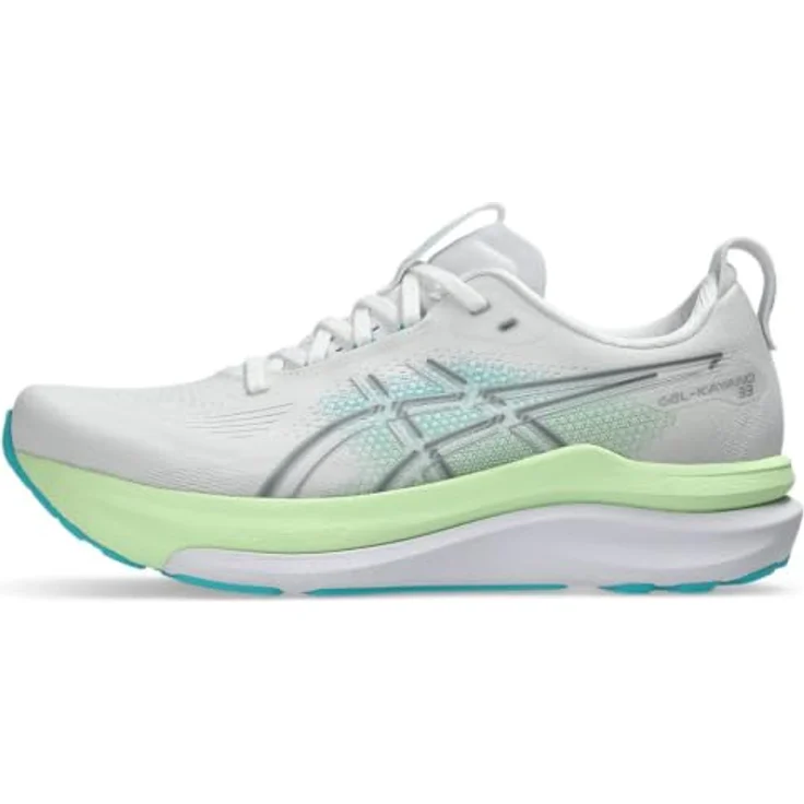 Asics GEL-KAYANO 33, Laufschuh mit FLUIDSUPPORT Technologie, weiß, Größe 43.5 – Bild 1