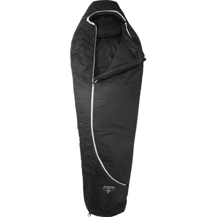 Grüezi Bag Fusion Zero, 3-Season Schlafsack (230 cm) mit Kopfkisseneinschubfach und Fussbelüftungssystem, OEKO-TEX STANDARD 100