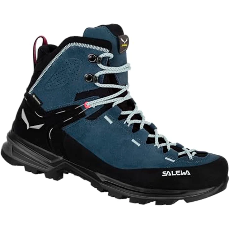 Salewa Mountain Trainer 2 Mid Gore-Tex, Damen Wanderschuhe mit 360° Gummirand, PU-Zwischensohle, blau (Größe 38.5) – Bild 1