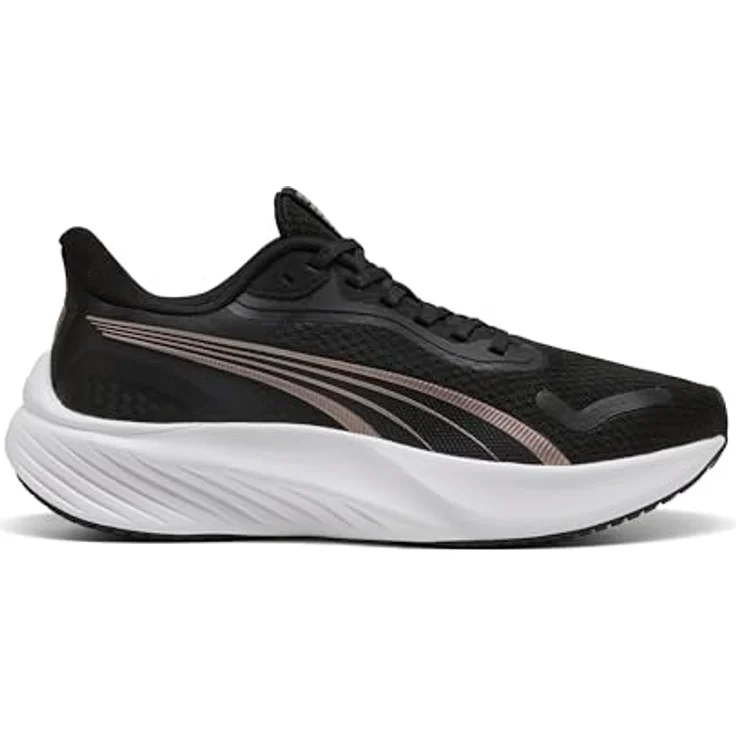 PUMA Damen-Sneaker Pounce Lite, ultraleichter Laufschuh aus recycelten Materialien, schwarz-Rose-Gold-Weiß, UK Größe 6 – Bild 7