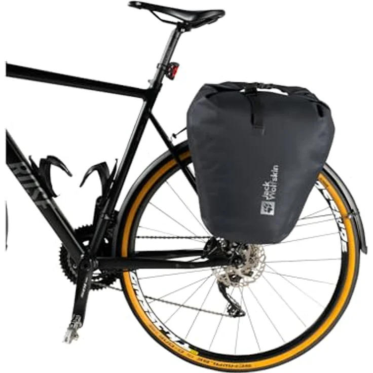 Jack Wolfskin GRAVEX 20 Velotasche, wasserdicht, Gepäckträgertasche mit KLICKfix-Befestigung und Roll-Top-Design – Bild 9