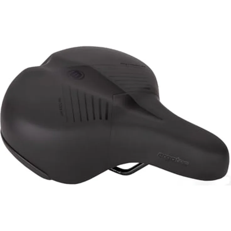 ergotec 68065001 Fahrradsattel, 260x218mm, bequemes Polster für City/Trekking und Touring, Stahlgestell, Kunststoffoberfläche