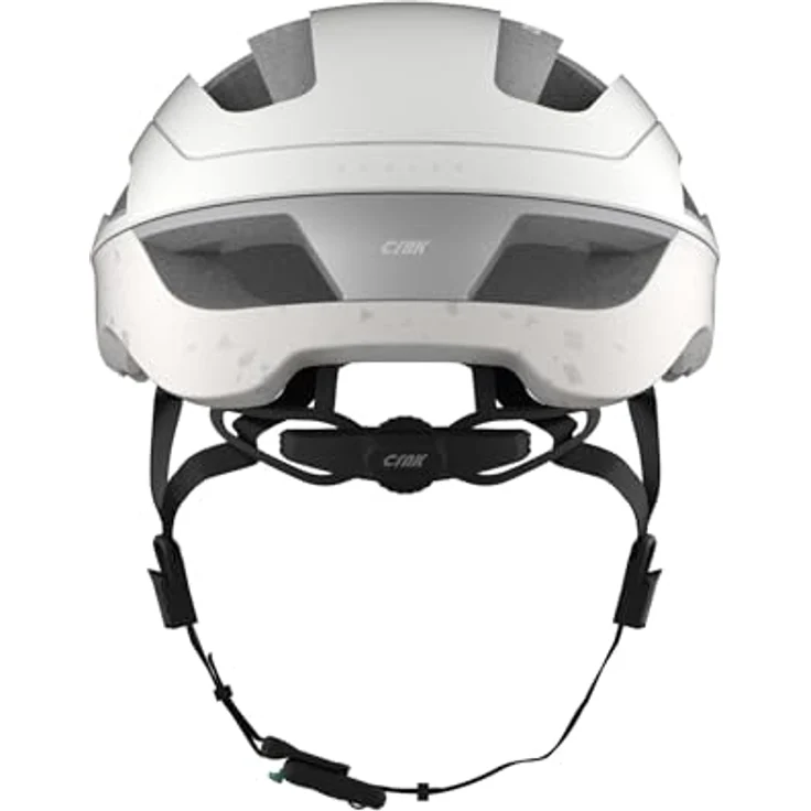 CRNK Angler Fahrradhelm, Ultraleichter Rennrad & E-Bike Helm für Damen & Herren, Aerodynamisch, Stoßabsorbierend, Belüftet, Magnetverschluss, Memory-Foam-Polster, Weiß, Größe L – Bild 4