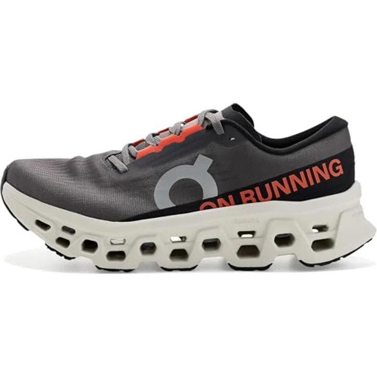ON Cloudmonster 3 Herren Laufschuhe, grau, leichte Cloud Tec®-Technologie, rutschhemmendes Profil, atmungsaktives Obermaterial, EU 42 – Bild 4