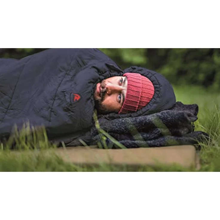 Robens Moraine Schlafsack, Braun, 220 x 85 x 53 cm - Leichtbau, MicroThermo Füllung – Bild 4