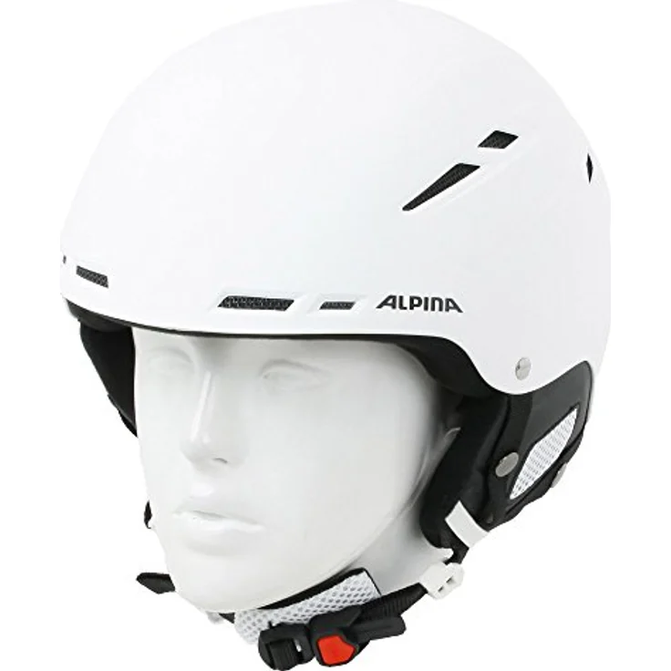 ALPINA SPORTS, Skihelm Biom White Matt, (54 - 58 cm, M) in weiß mit Sicherheitszertifizierung – Bild 1