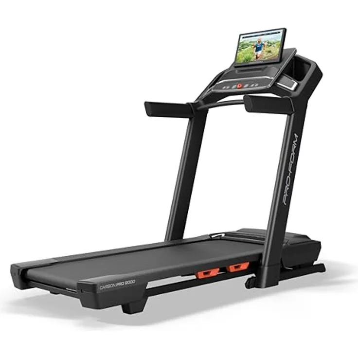 ProForm Carbon Pro 9000 Laufband, faltbar mit 16 Zoll HD-Touchscreen, iFIT-Mitgliedschaft, 0-20 km/h, 0-12% Steigung, ProShox-Dämpfung
