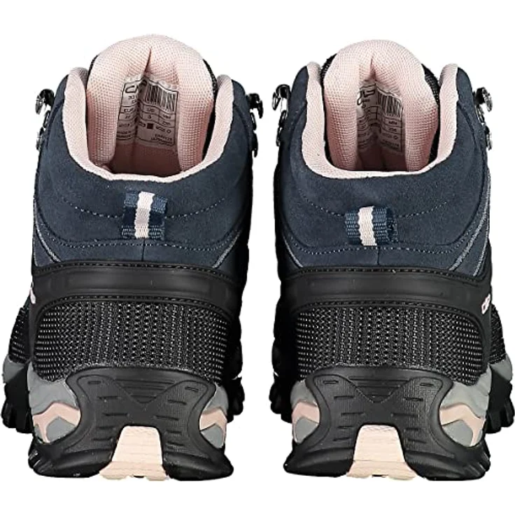 CMP RIGEL MID WMN TREKKING SHOES WP, Wasserdichte Wanderschuhe mit OrthoLite®-Technologie und FullOn GRIP-Sohle, Schwarz – Bild 4