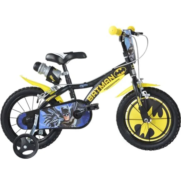 Batman 16 Zoll 27 cm Jungen Felgenbremse Schwarz/Gelb – Bild 2