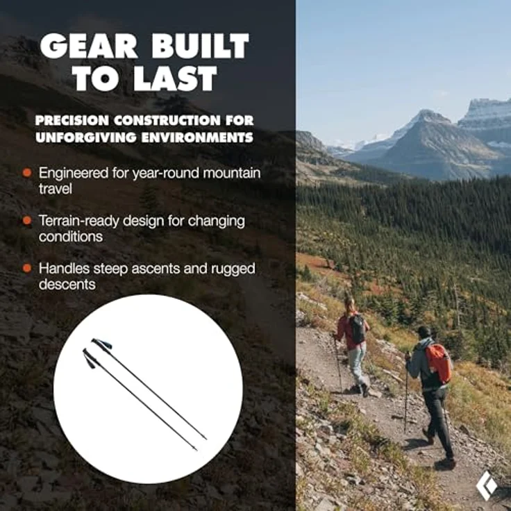 Black Diamond Distance Z Poles, Wanderstöcke aus 7075 Aluminium, leichter EVA-Schaumstoffgriff, atmungsaktive Handschlaufe, blau – Bild 4