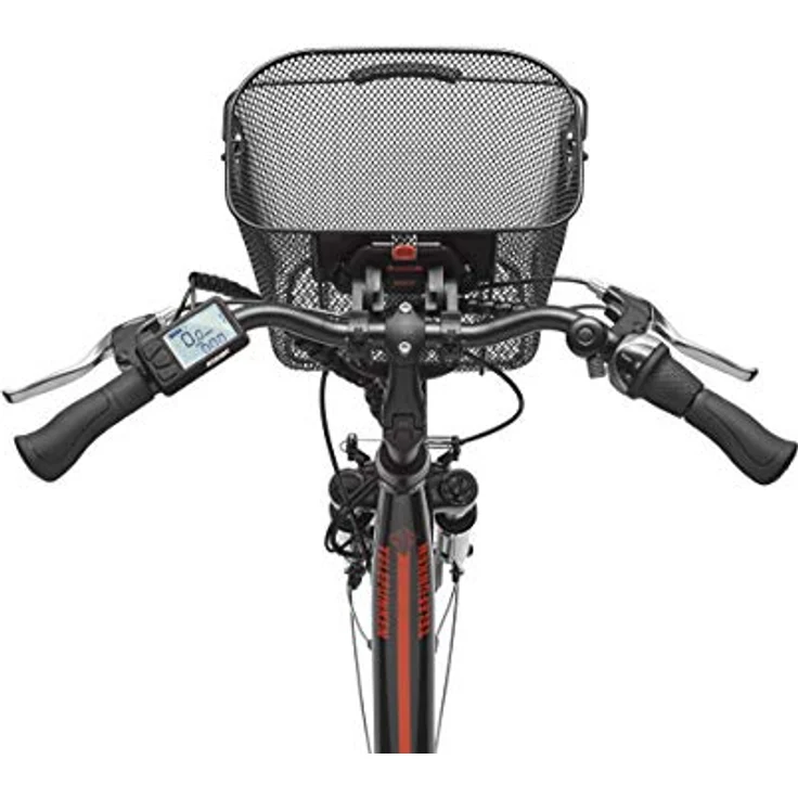 Telefunken E-Bike Elektrofahrrad Alu, 7-Gang Shimano, Pedelec Citybike mit Fahrradkorb, 250W, 13Ah, 36V Akku, 28 Zoll, anthrazit – Bild 4