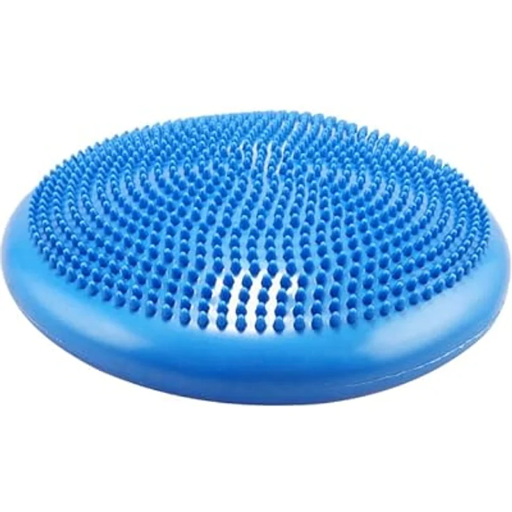 Retoo Ballsitzkissen mit Durchmesser, Balancekissen, Orthopädisches Sitzballkissen, Luftkissen, Pad, Sitzkissen, Bürostuhl , Balance Kissen für Core, Yoga (Blau, 34cm) – Bild 2