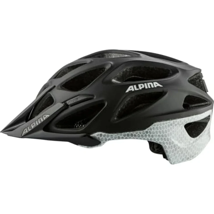 ALPINA Mythos Reflective MTB-Fahrradhelm, Black matt, 59-64 cm, mit reflektierender Folie und individueller Anpassung – Bild 4